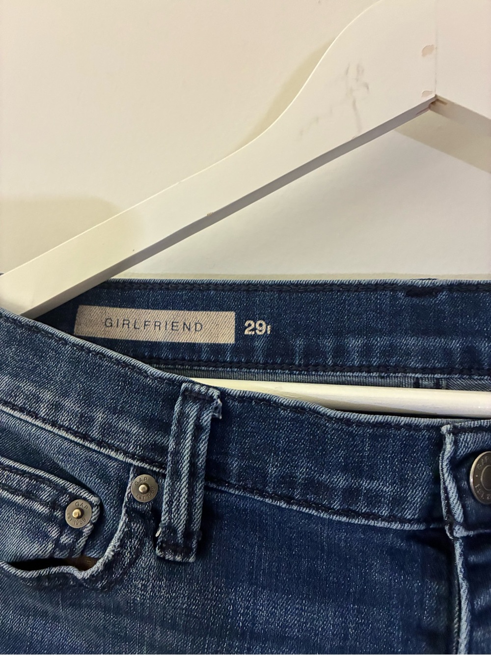 ☀️ GAP Girlfriend Jeans blue 1969 - Picture 4 of 8